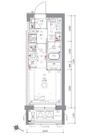 AZEST阪東橋Ⅱ 3階 間取り図