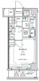 AZEST横濱関内 8階 間取り図