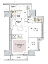 ピアース新宿三丁目 6階 間取り図