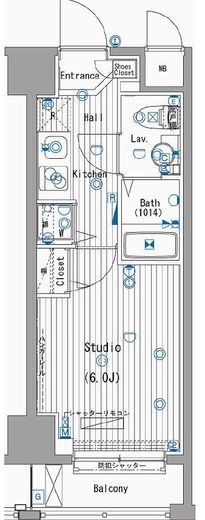 ガーラ・シティ川崎 1階 間取り図