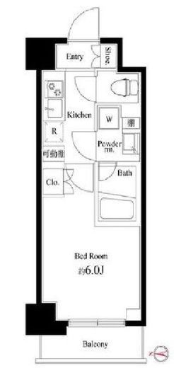 ハーモニーレジデンス武蔵小杉#002 4階 間取り図