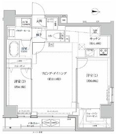 リルシア本所吾妻橋Ⅲ 801 間取り図