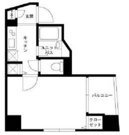 スカイコート神楽坂弐番館 501 間取り図