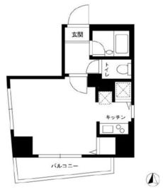 スカイコート神楽坂弐番館 601 間取り図