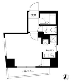 スカイコート神楽坂弐番館 602 間取り図