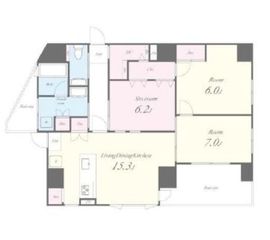 クレイラ西早稲田 1001 間取り図