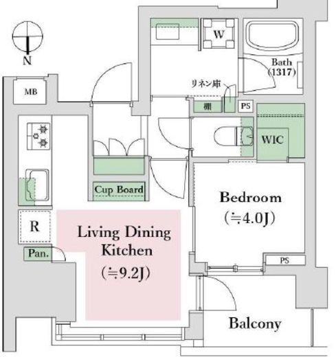 ローレルアイ東中野 11階 間取り図