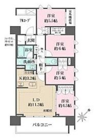 ザ・パークハウス船堀 6階 間取り図