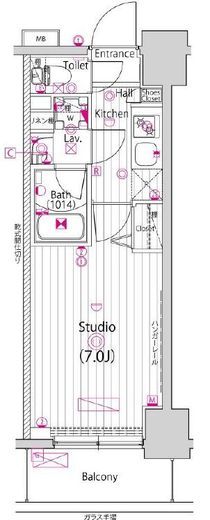 ガーラ・リバースクエア横濱南 3階 間取り図