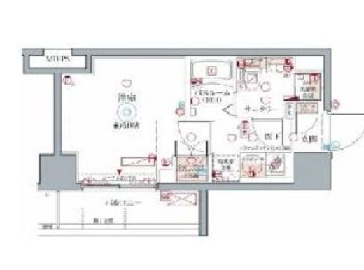 クレヴィスタ横浜 9階 間取り図