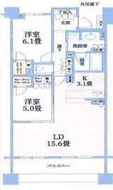 ブランズ綱島 4階 間取り図