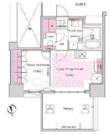 プレシス東麻布 6階 間取り図