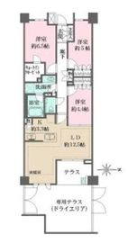 ザ・パークハウス市谷加賀町 1階 間取り図