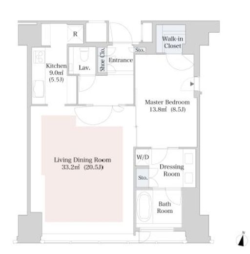 ラ・トゥール新宿 3010 間取り図