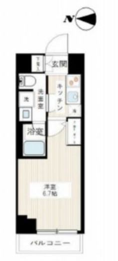 ARCOBALENO MUSASHIKOSUGI (アルコバレーノ武蔵小杉) 5階 間取り図