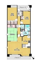 ドレッセ美しの森シルフィーノ ウエスト・ウイング 6階 間取り図