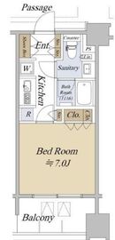 アクシルコート日本橋本町 7階 間取り図