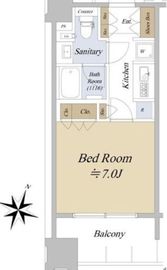 アクシルコート日本橋本町 7階 間取り図