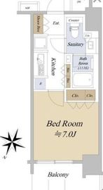 アクシルコート日本橋本町 7階 間取り図