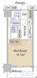 アクシルコート日本橋本町 7階 間取り図