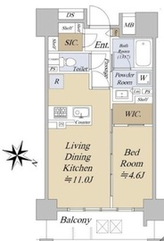 アクシルコート日本橋本町 7階 間取り図