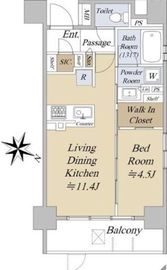 アクシルコート日本橋本町 7階 間取り図