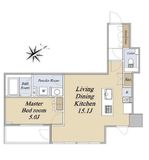 クレストコート旗の台 312 間取り図