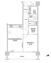 アーバンライフ目白駅前 3-702 間取り図
