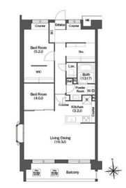 コンフォリア高島平 1-206 間取り図