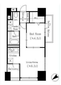 コモド鶴見アネックス 701 間取り図