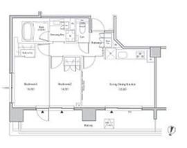 ザ・パークハビオ代々木 903 間取り図