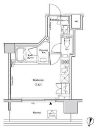 ザ・パークハビオ代々木 607 間取り図