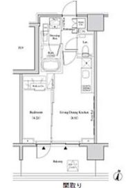 ザ・パークハビオ代々木 403 間取り図