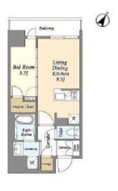 リビオメゾン横濱大通り公園 305 間取り図