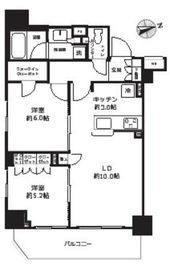 グランリビオ ザ・レジデンス 10階 間取り図