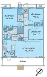 ブリリアマーレ有明 17階 間取り図