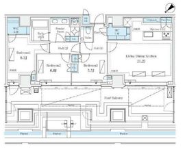 三田ガーデンヒルズ WEST HILL 7階 間取り図