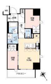 デュオステージ横濱伊勢佐木 7階 間取り図