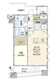 イニシア横浜桜木町 2階 間取り図