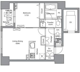 レジディア神田岩本町 1201 間取り図