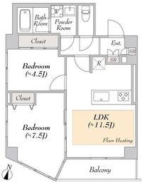 イーストガーデン 503 間取り図