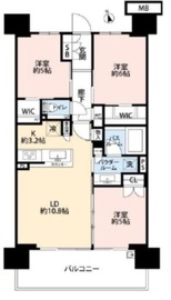 シティテラス南砂 8階 間取り図