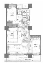 ウエルタワー深川 21階 間取り図