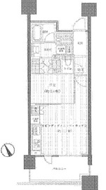 クレヴィアタワー目黒不動前 19階 間取り図