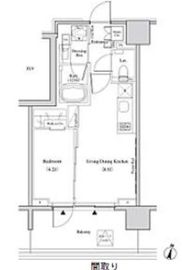 ザ・パークハビオ代々木 503 間取り図