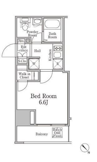 レジディア国立 1104 間取り図