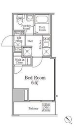 レジディア国立 1104 間取り図