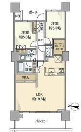 パークスクエア相模大野タワー＆レジデンス 3階 間取り図