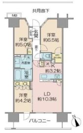 プライムパークス品川シーサイド ザ・レジデンス 7階 間取り図