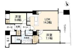 品川Vタワー タワー棟 6階 間取り図